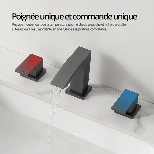 Robinet de lavabo en métal – vue 5