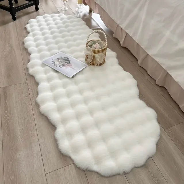 Tapis ovale en peluche doux – vue 2