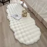 Tapis ovale en peluche doux – vue 2
