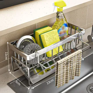 Porte-éponge de cuisine en acier inoxydable