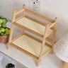 Étagère rangement bambou deux niveaux compacte stable… – vue 3