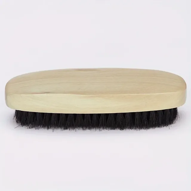 Brosse ovale poils porc noir monture bois ergonomique… – vue 6