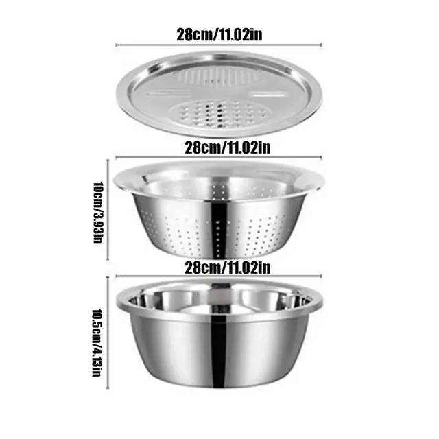 Bassin multifonctionnel en acier inoxydable – vue 6