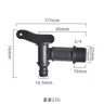 Robinet distributeur plastique noir poignée papillon… – vue 5
