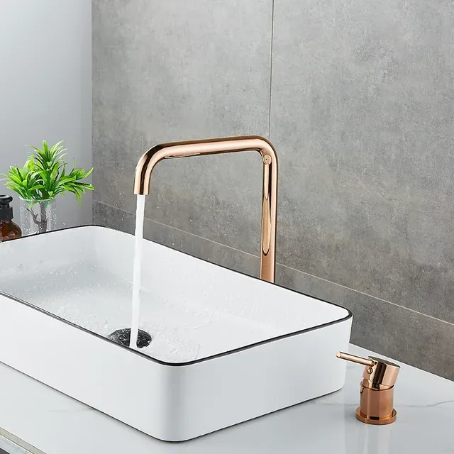 Robinet de lavabo en or Rose – vue 5