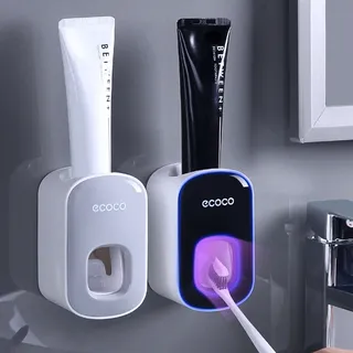 Distributeur dentifrice automatique mural support brosse dents compact…