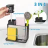 Distributeur savon liquide organiseur évier inox brossé… – vue 4