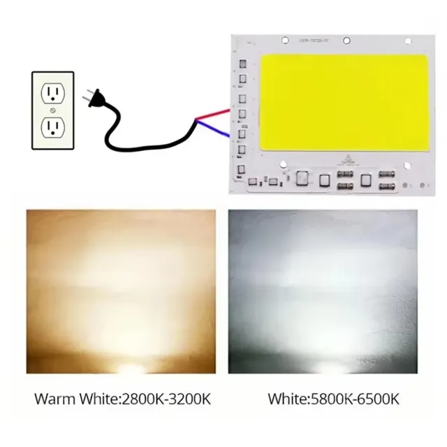 Puce LED COB 50W 100W 150W 200W 200-240V – vue 2