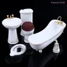 Ensemble de salle de bains miniatures en porcelaine… – vue 1