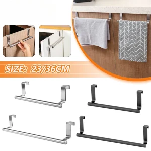 Porte-serviettes en acier inoxydable, porte-serviettes sur la porte, porte-serviettes, armoire de cuisine, chiffon à serviettes, rapport à domicile, T1
