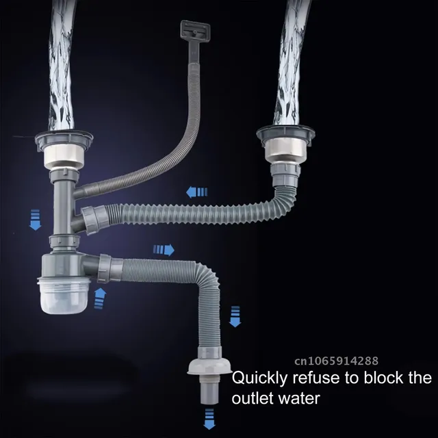 Accessoire évier désodorisation évier tuyau de vidange… – vue 5