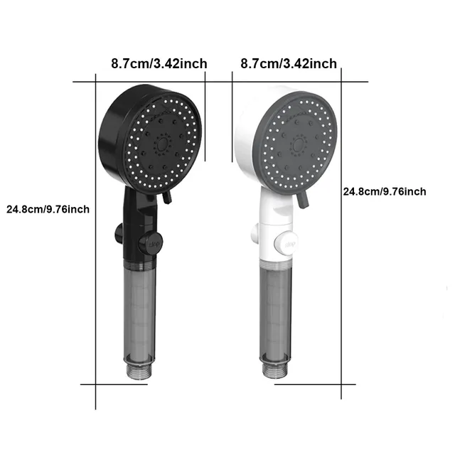 Pommeau de douche filtré à 10 pulvérisations – vue 5