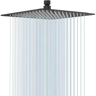 Senlesen-Pommeau de douche carré ultra-mince en acier inoxydable