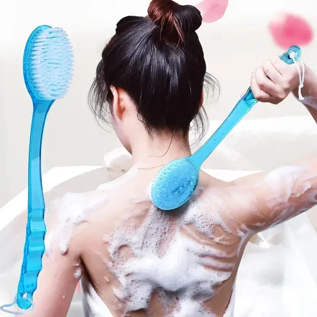 Brosse bain dos longue poignée ergonomique incurvée… – vue 2