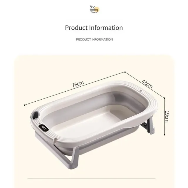 Bassin de douche pour bébé sensible à la température – vue 6