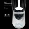 Brosse de toilette noire en Silicone TPR souple – vue 5