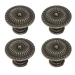 4pc Antique Bronze armoires de cuisine tiroir boutons commode placard armoire meubles tire poignée boîte en bois boîte à bijoux boutons