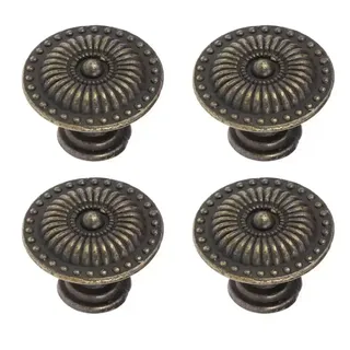 4pc Antique Bronze armoires de cuisine tiroir boutons commode placard…