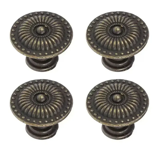 4pc Antique Bronze armoires de cuisine tiroir boutons…