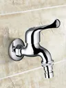 Robinet mural machine laver laiton chromé poignée levier… – vue 1