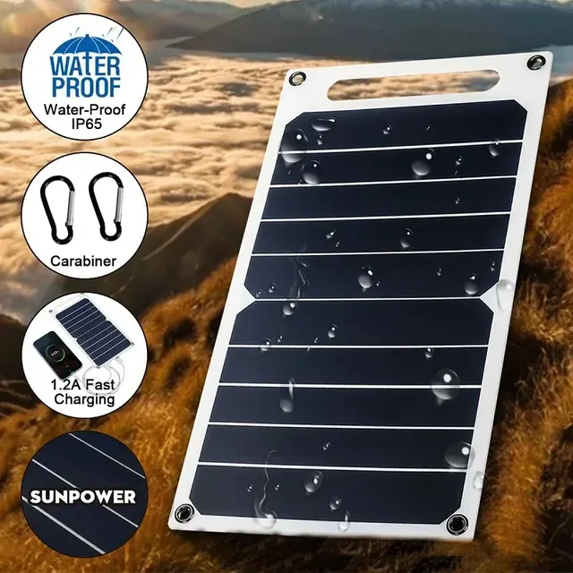 Panneau solaire 30W avec USB – vue 4