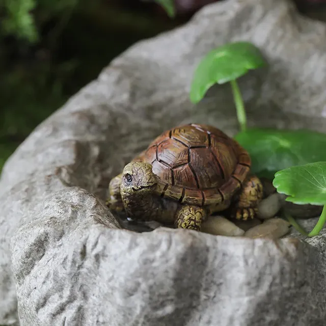 Figurines de tortue artificielle en résine – vue 3