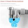 Tuyau de vidange en forme de U pour lavabo de salle de… – vue 4