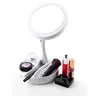 Miroir de maquillage pliant avec lumière LED blanche – vue 3