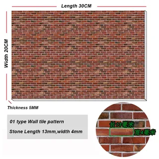 Panneau Mural de Construction Miniature en PVC