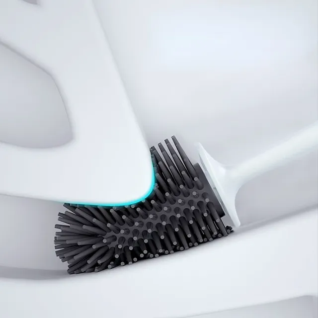 Brosse WC silicone souple TPE tête antirayures… – vue 2