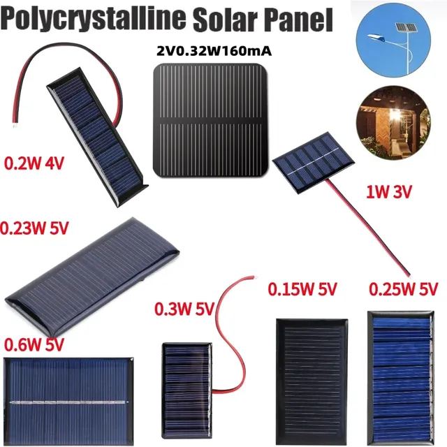 Panneau solaire polycristallin époxy miniature module…