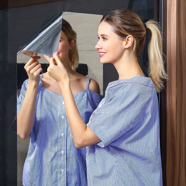 Autocollant mural miroir Flexible pour salle de bain