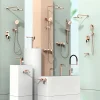 Ensemble de robinets en or Rose, baignoire, salle de bains et cuisine, mélangeur en laiton massif haut de gamme, système de douche, mitigeur de salle de bains, robinets d&rsquo;évier