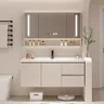 Évier moderne salle de bain armoire lumière LED miroir… – vue 2