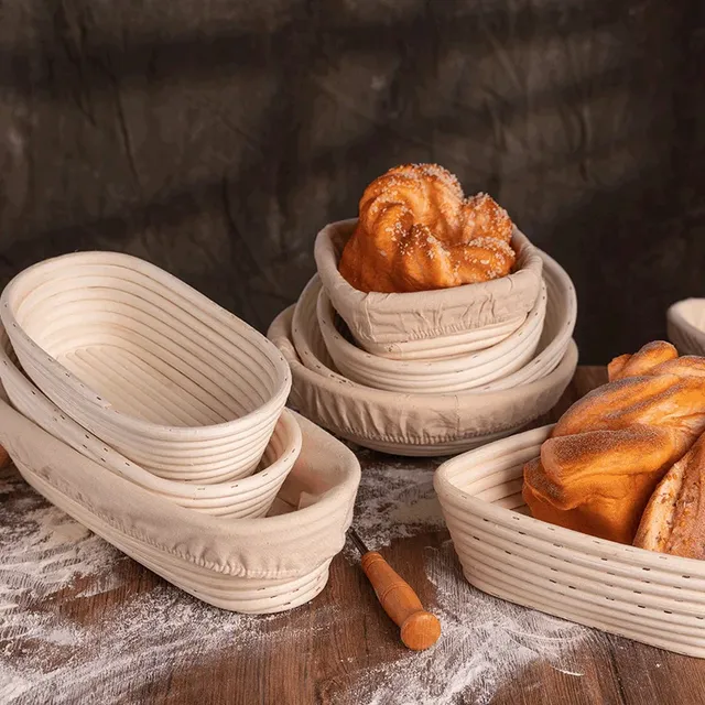 Panier de Fermentation ovale/rond en rotin naturel – vue 2