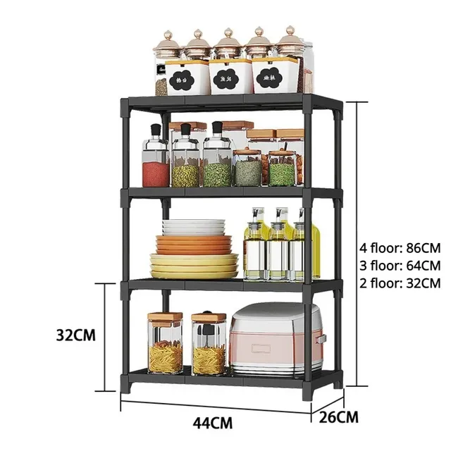 Étagère rangement multifonctionnelle sol microondes four… – vue 6