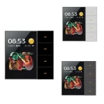 Tuya Zigbee-Joli Mural Intelligent à Écran Tactile de 3.5 Pouces, 4 Groupes, Capteur Radar de Scène à 8 Voies, Joli de Gradation pour Maison Intelligente