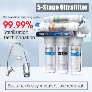 Purificateur d’ultrafiltration sous évier de cuisine, filtre à eau domestique avec robinet, système de filtre à eau pour boisson directe en 5 étapes Purificateur d’ultrafiltration sous évier de cuisine, filtre à eau domestique avec robinet, système de filtre à eau pour boisson directe en 5 étapes
