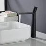 Mitigeur lavabo noir mat contemporain mono levier bec… – vue 2