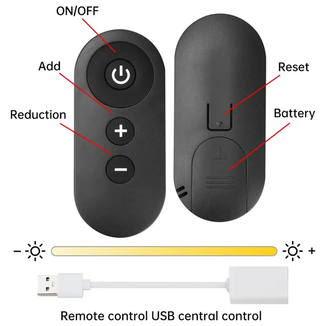 USB Dimmer RF Remote Control Switch Dim/Brighten/power… – vue 4
