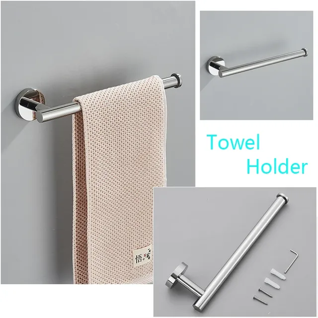 HOHardware-Ensemble porte-serviettes rond en acier… – vue 4