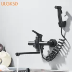 Robinet de Cuisine avec Bidet Chaud et Froid, Bec d&rsquo;Eau Pliable, Petit Spray à Main, Installion Dissimulé, Grue d&rsquo;Évier