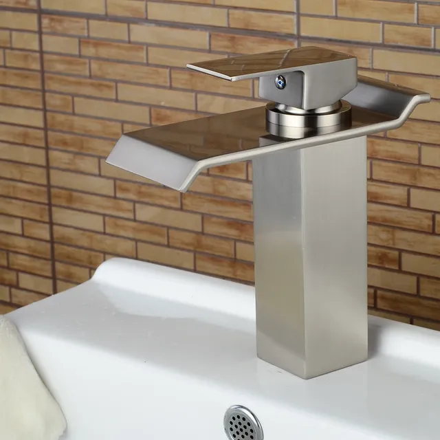 Mitigeur lavabo cascade monocommande acier inox brossé… – vue 3