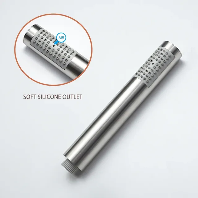 Pommeau douchette main inox 304 acier brossé haute… – vue 6