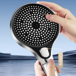 Pommeau de douche haute pression avec filtre, économie d&rsquo;eau, grand débit d&rsquo;eau portatif, 4 Modes de Jet, pomme de douche, accessoires de salle de bains à domicile