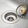 Bouchon vidange lavabo acier inoxydable caoutchouc joint… – vue 5