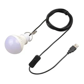 Lampe camping portable LED USB cordon long 2m5 interrupteur filaire…