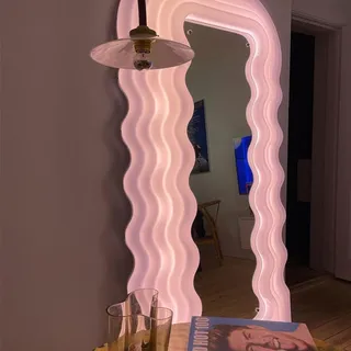 Miroir de maquillage léger de style italien luxueux avec lampe miroirs…