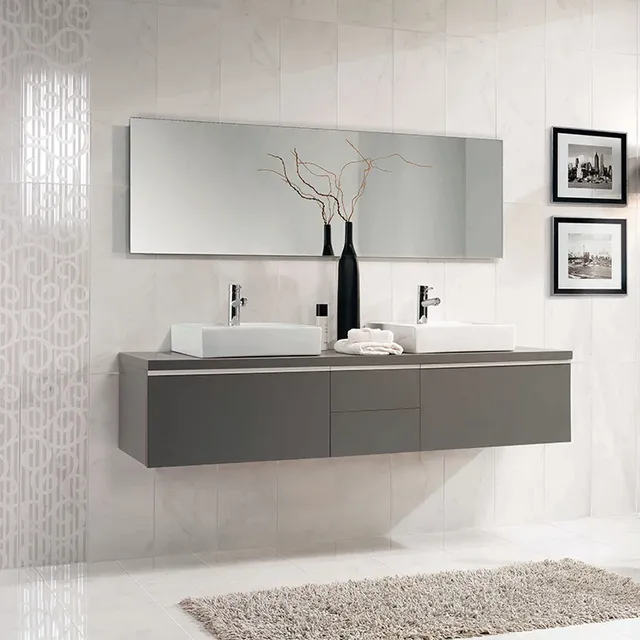Meuble salle bains suspendu moderne double évier… – vue 2