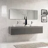 Meuble salle bains suspendu moderne double évier… – vue 2